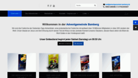 What Adventgemeinde-bamberg.de website looked like in 2020 (4 years ago)