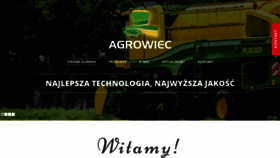 What Agrowiec.eu website looked like in 2020 (4 years ago)