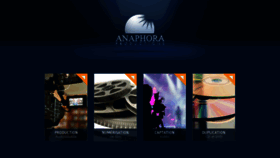 What Anaphora-productions.com website looked like in 2020 (6 years ago)
