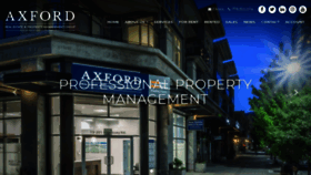 What Axfordpropertymanagement.com website looked like in 2020 (4 years ago)