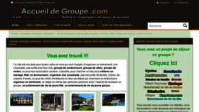 What Accueildegroupe.com website looked like in 2020 (4 years ago)