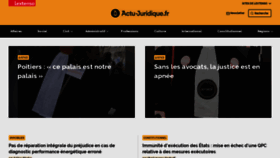 What Actu-juridique.fr website looked like in 2020 (4 years ago)