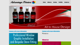 What Advantageprinters.ie website looked like in 2020 (6 years ago)