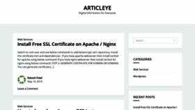 What Articleye.com website looked like in 2020 (4 years ago)