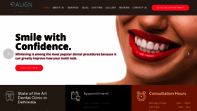 What Aligndentalcare.lk website looked like in 2020 (4 years ago)