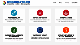 What Autoclicktraffic.com website looked like in 2020 (4 years ago)
