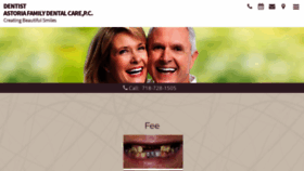 What Astoriafamilydental.com website looked like in 2020 (4 years ago)