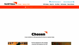 What Account.worldvision.org website looked like in 2020 (4 years ago)
