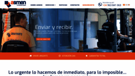 What Asmen.es website looked like in 2020 (4 years ago)