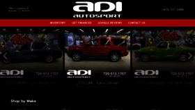 What Adiautosport.com website looked like in 2020 (4 years ago)