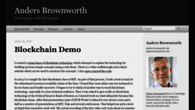 What Andersbrownworth.com website looked like in 2020 (4 years ago)
