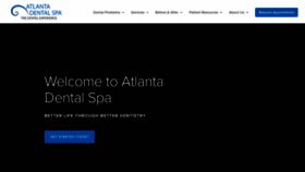 What Atlantadentalspa.com website looked like in 2020 (4 years ago)