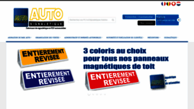 What Autosignaletique.fr website looked like in 2020 (4 years ago)