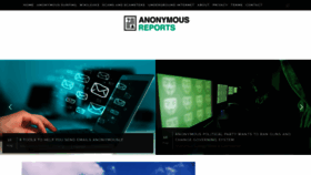 What Anonymousreports.com website looked like in 2020 (4 years ago)