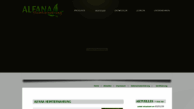 What Alfana.de website looked like in 2020 (4 years ago)
