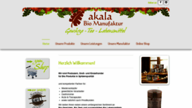 What Akala-vertrieb.at website looked like in 2020 (4 years ago)