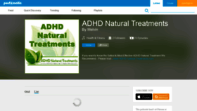 What Adhdnaturaltreatments1.podomatic.com website looked like in 2020 (4 years ago)
