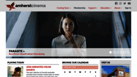 What Amherstcinema.org website looked like in 2020 (4 years ago)