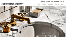 What Alexandermarchant.com website looked like in 2020 (5 years ago)