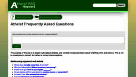 What Atheist-faq.com website looked like in 2020 (4 years ago)