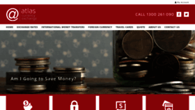 What Atlascurrency.com.au website looked like in 2020 (4 years ago)