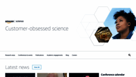 What Amazon.science website looked like in 2020 (4 years ago)