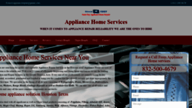 What Appliancehomeservices.com website looked like in 2020 (4 years ago)