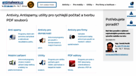 What Antiviry-zdarma.cz website looked like in 2020 (4 years ago)