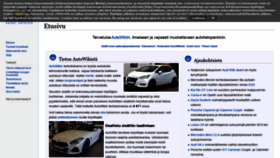 What Autowiki.fi website looked like in 2020 (4 years ago)