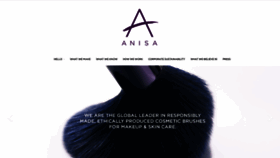 What Anisa.com website looked like in 2020 (4 years ago)