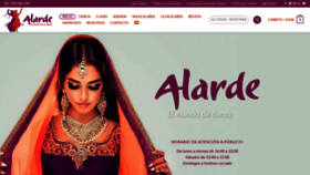 What Alarde.com website looked like in 2020 (4 years ago)