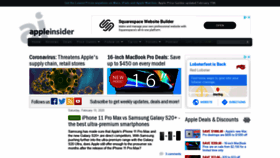 What Appleinsider.com website looked like in 2020 (4 years ago)