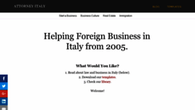What Attorneyitaly.com website looked like in 2020 (4 years ago)