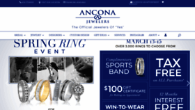 What Anconajewelers.com website looked like in 2020 (4 years ago)