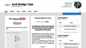 What Acolbridgeclub.com website looked like in 2020 (4 years ago)