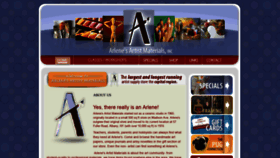 What Arlenesartist.com website looked like in 2020 (4 years ago)