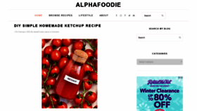 What Alphafoodie.com website looked like in 2020 (4 years ago)