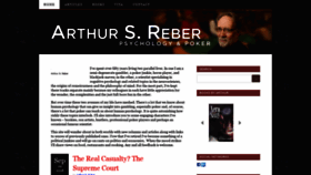 What Arthurreber.com website looked like in 2020 (4 years ago)