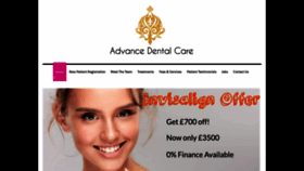 What Advance-dental-care.co.uk website looked like in 2020 (4 years ago)