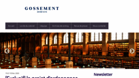 What Arnaudgossement.com website looked like in 2020 (4 years ago)