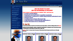 What Ajayrai.com website looked like in 2020 (4 years ago)