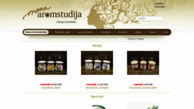 What Aromstudija.lv website looked like in 2020 (4 years ago)