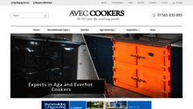 What Aveccookers.co.uk website looked like in 2020 (4 years ago)