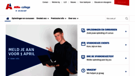 What Alfa-college.nl website looked like in 2020 (4 years ago)