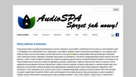 What Audiospa.pl website looked like in 2020 (4 years ago)