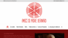 What Amicidipadrebernard.org website looked like in 2020 (4 years ago)