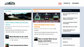 What Automobilestips.com website looked like in 2020 (4 years ago)