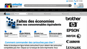 What Achats-cartouches.fr website looked like in 2020 (4 years ago)