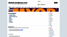 What Abdrah.wordpress.com website looked like in 2020 (4 years ago)