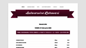 What Autoservire-lahovari.ro website looked like in 2020 (4 years ago)